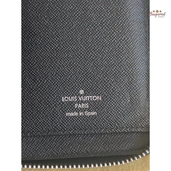 Authentic Louis Vuitton Gray Black Damier Graphite Canvas Zippy Organizer Wallet - Picture 9 of 13